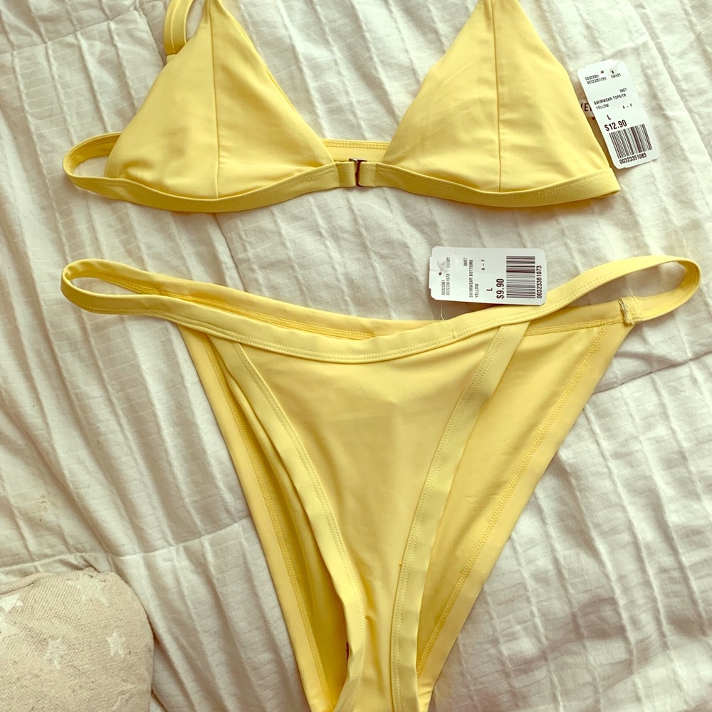 Yellow forever 21 swimsuit